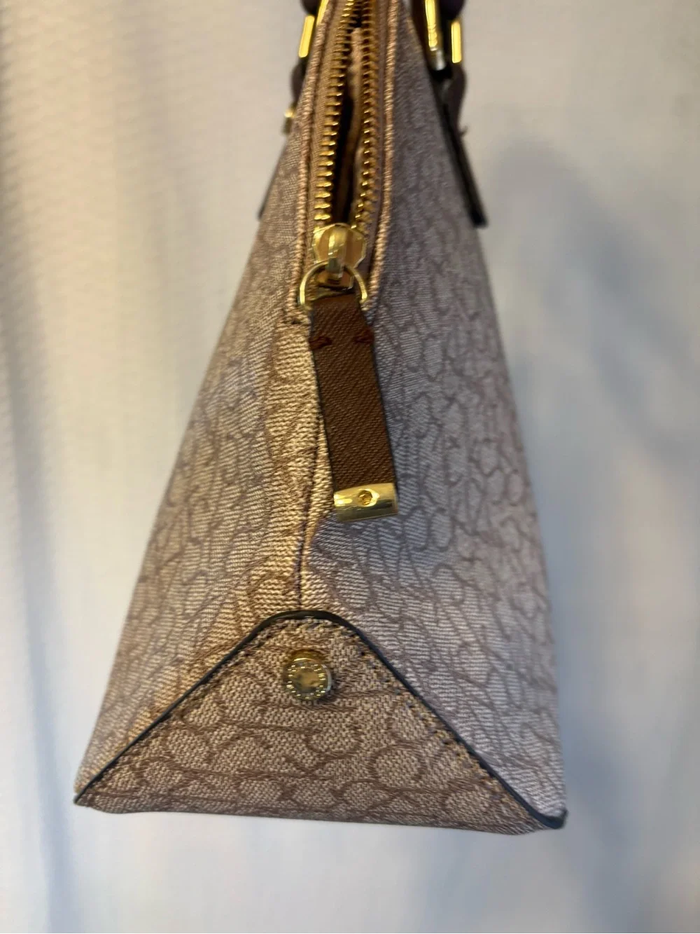 Calvin Klein Signature Monogram Dome Satchel